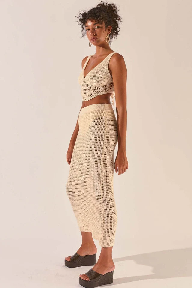 Crochet Midi Top + Skirt Set - Image 3