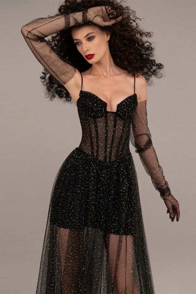 Crystal Embellished Corset Gown - Image 2