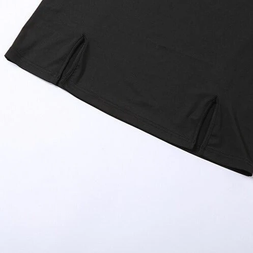 SAGGY Mesh ONE SHOULDER Mini Dress - Image 12