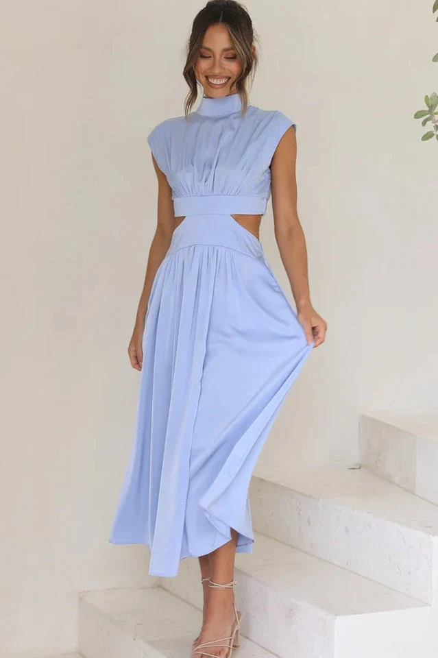 Cutout Waist Midi Dress - Image 13