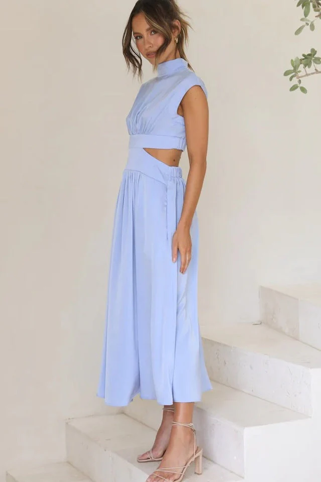 Cutout Waist Midi Dress - Image 15