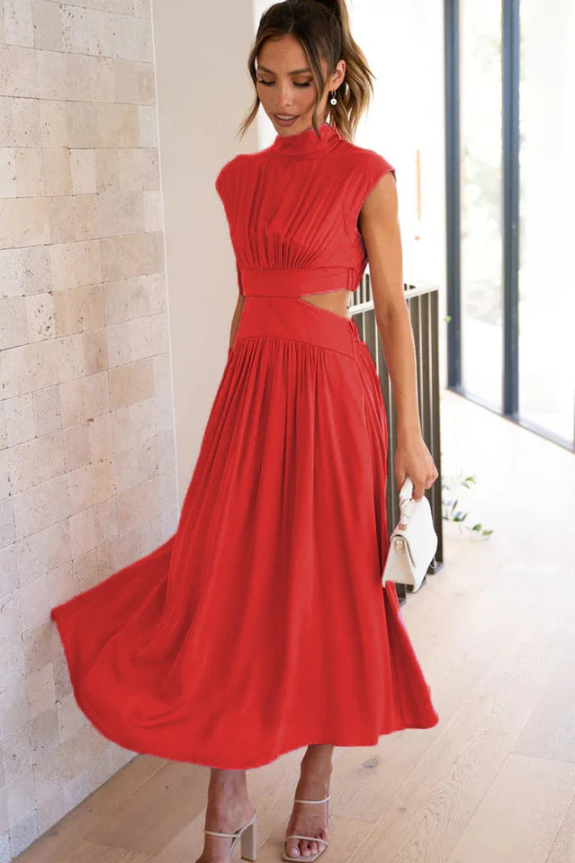 Cutout Waist Midi Dress - Image 4
