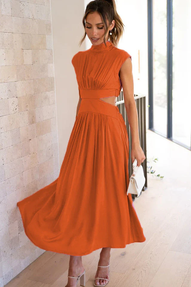 Cutout Waist Midi Dress - Image 6