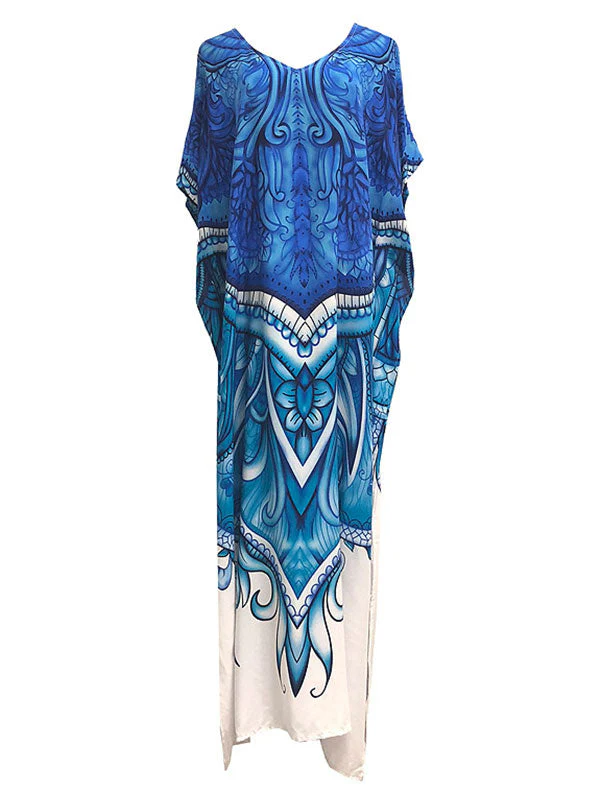 Dancing Peacock Bohemian Ethnic Style Maxi Dress - Image 5