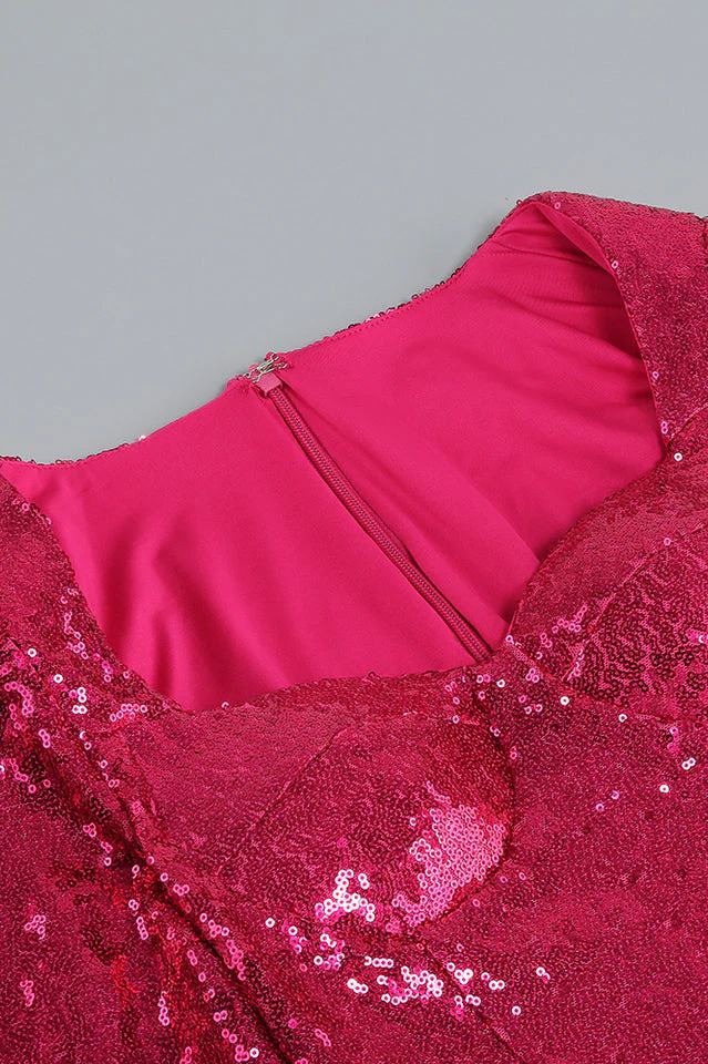 Daria Sequin Feather Mini Dress - Image 22
