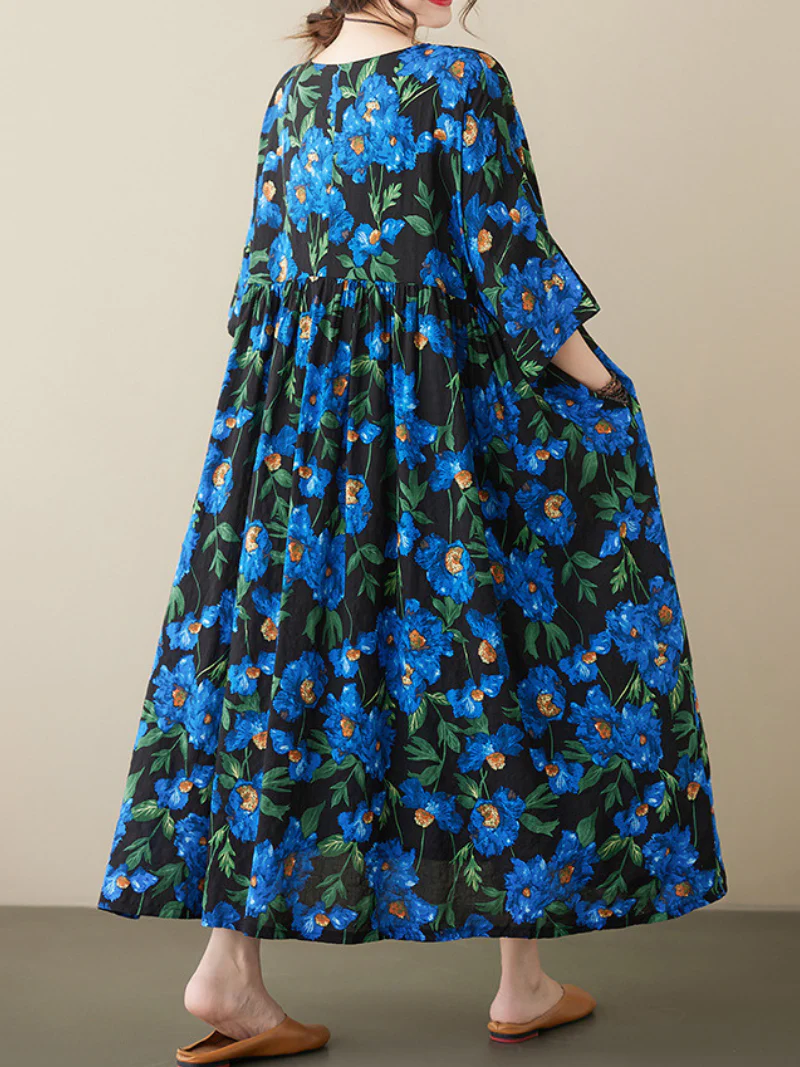 Day Dreaming Cotton Smock Dress - Image 3