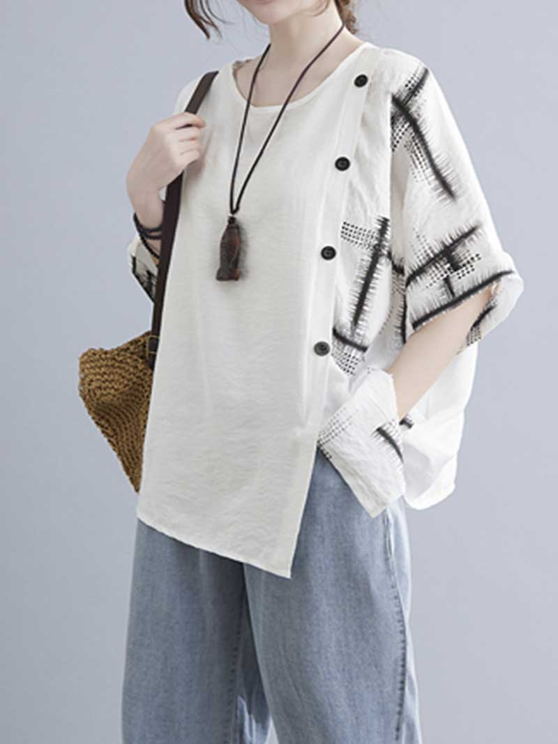 Day Will Come Buttons T-Shirt Casual Top - Image 8