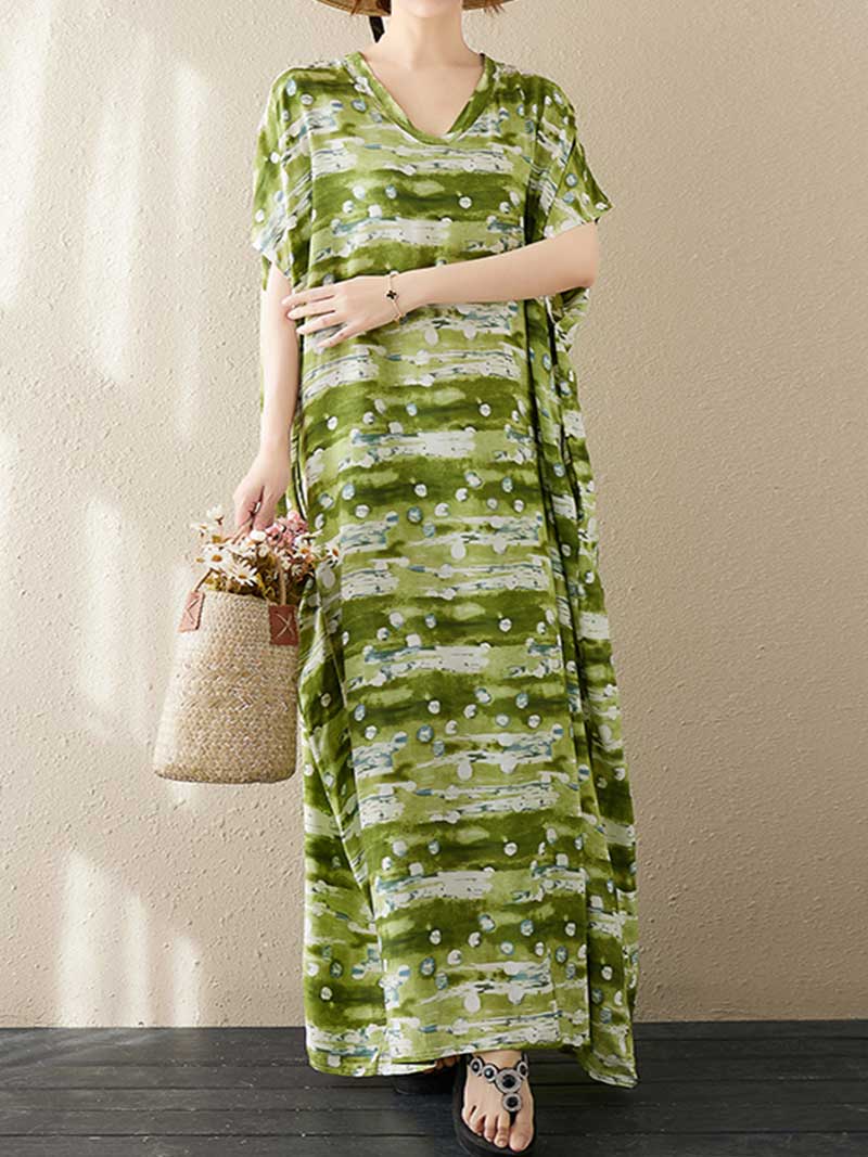 Desired Season Tie-Dye Kaftan Dress - Image 4