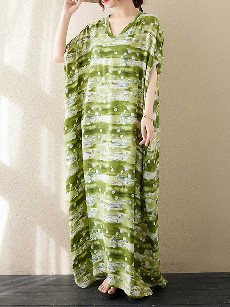 Desired Season Tie-Dye Kaftan Dress - Image 6