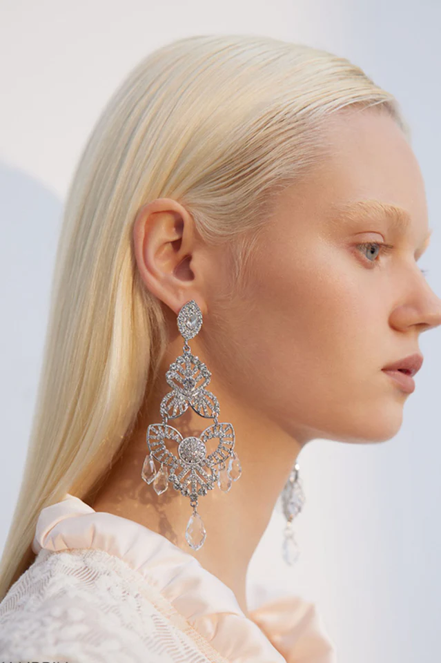 Diamante Statement Earrings - Image 3