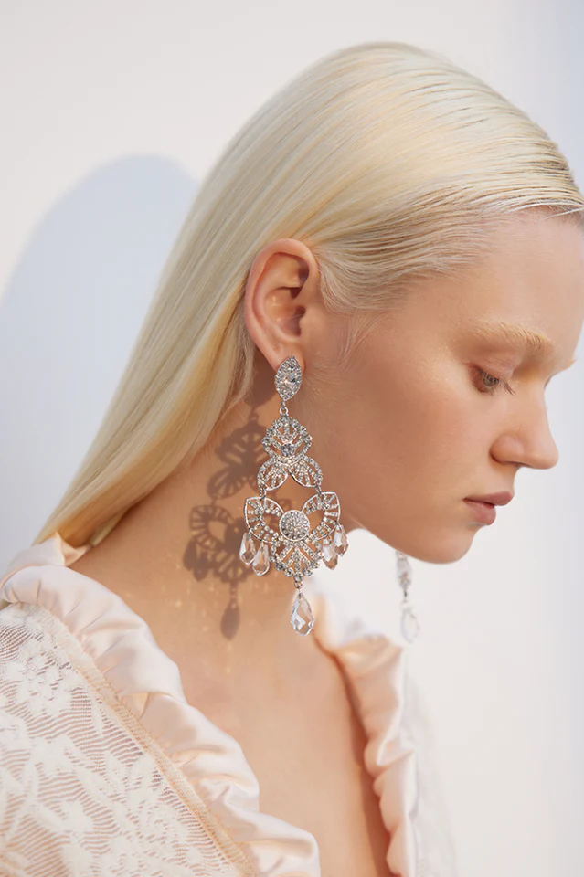 Diamante Statement Earrings - Image 5