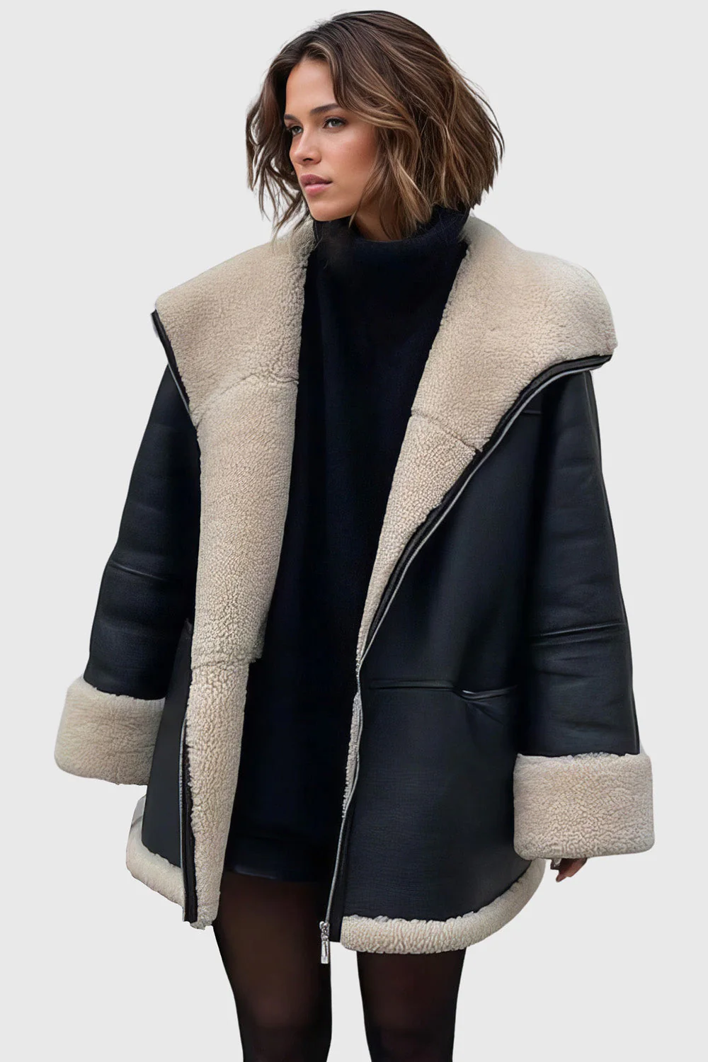 Double-Faced Jacket - Black - Image 2