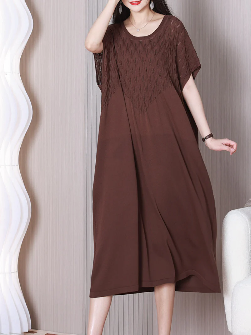 Dress the Population Round Neck A-line Dress - Image 8