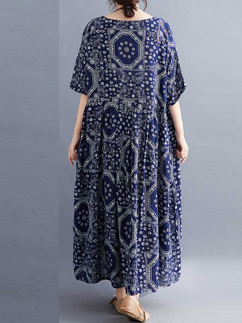 Easy To Find Printed Smock Dress - Image 5