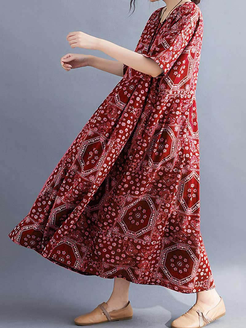 Easy To Find Printed Smock Dress - Image 6