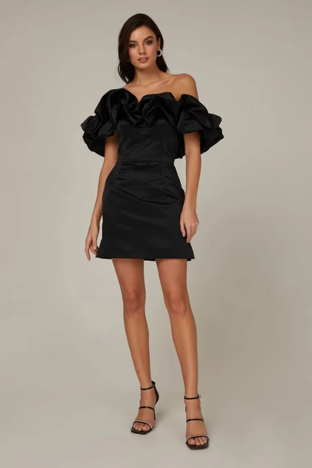 Elastic Mystic Satin Dress - Image 10