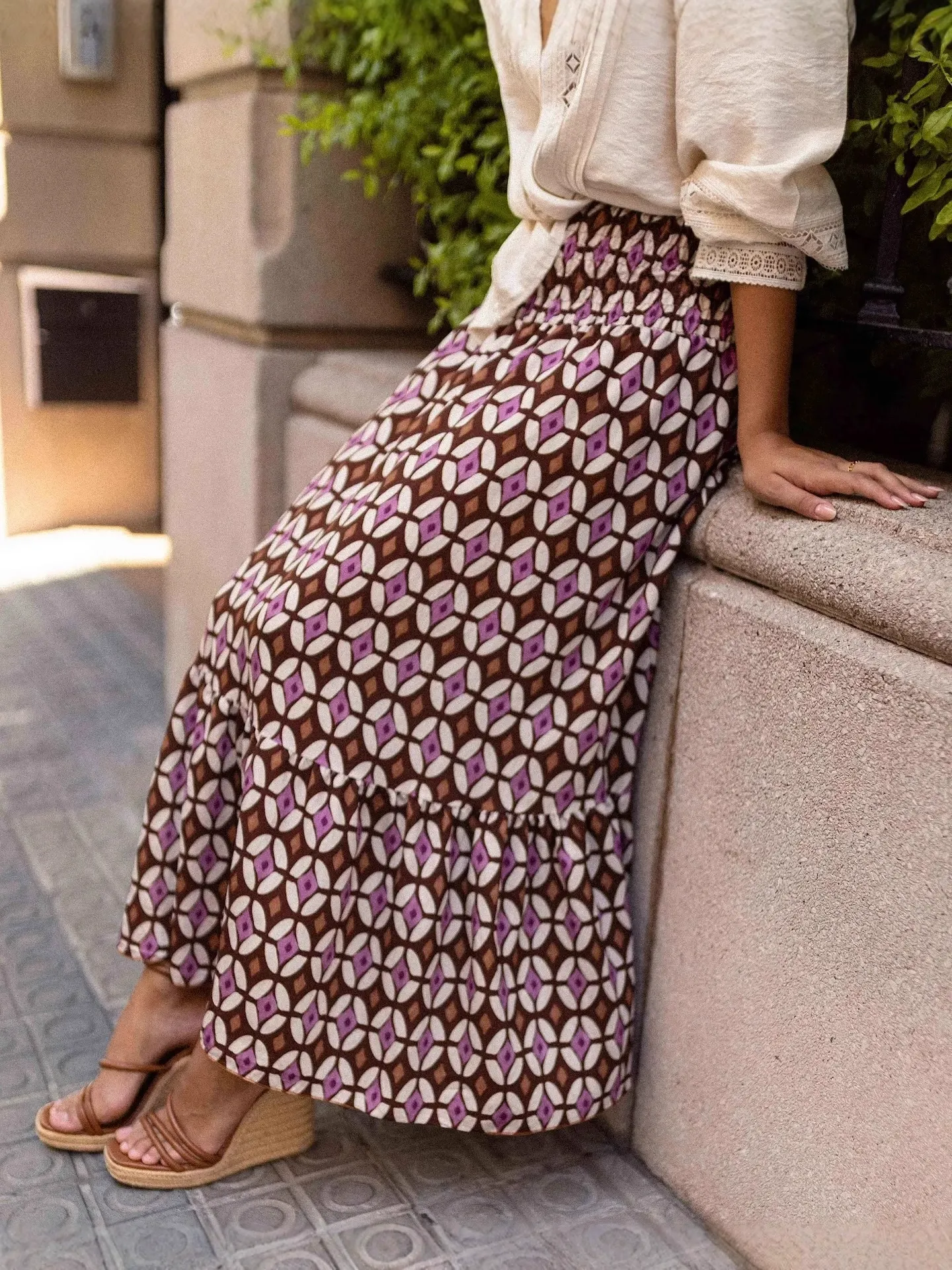 Elastic Waist Skirt - Image 3