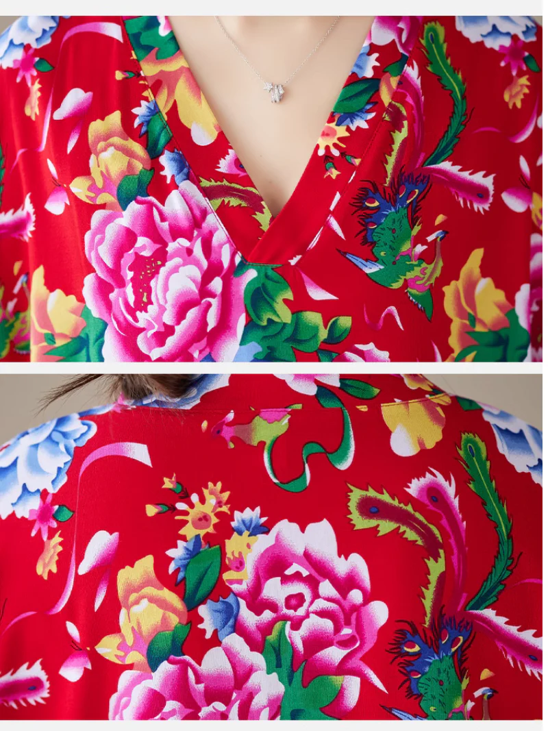 Elegance Cool Flower Kaftan Dress - Image 6