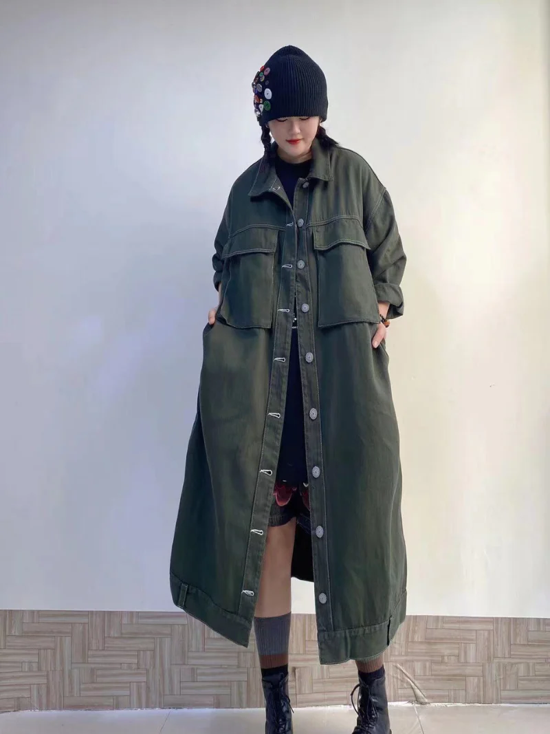 Elegant Cashmere Casual Loose Coat - Image 4