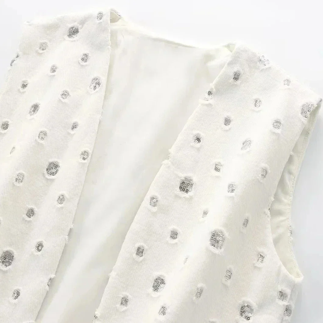 SEQUIN Mini Skirt and VEST 2 PEACE SET - Image 12