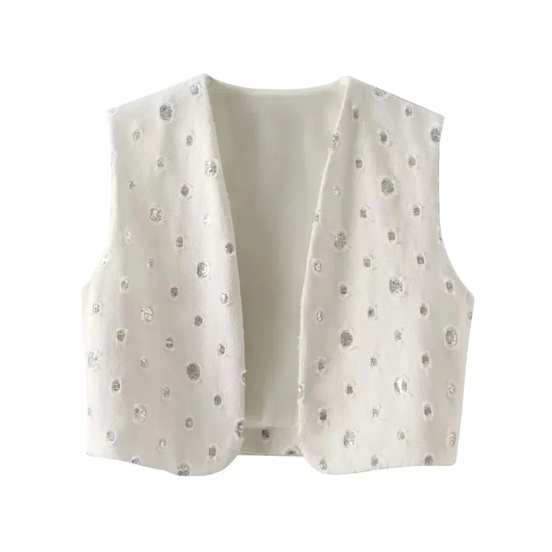 SEQUIN Mini Skirt and VEST 2 PEACE SET - Image 6