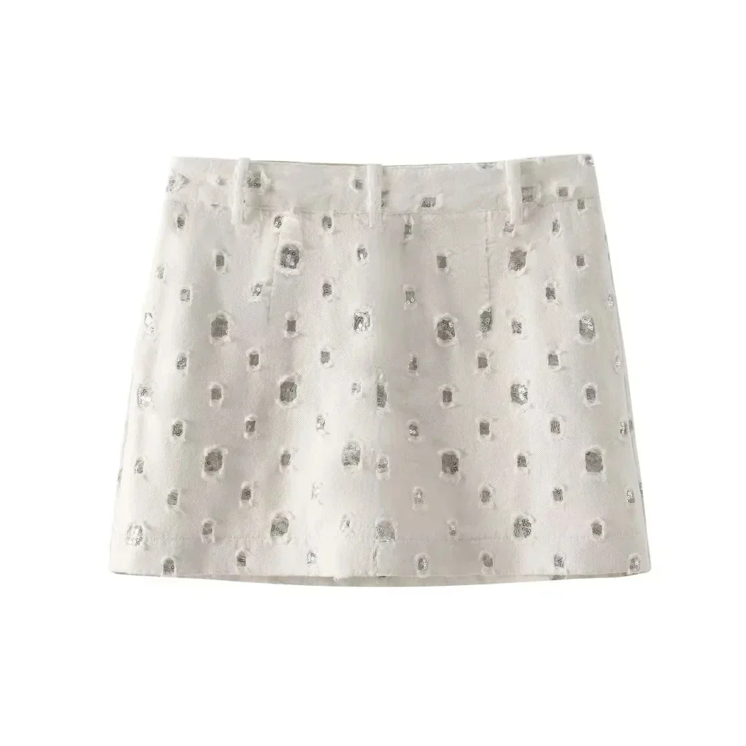 SEQUIN Mini Skirt and VEST 2 PEACE SET - Image 9