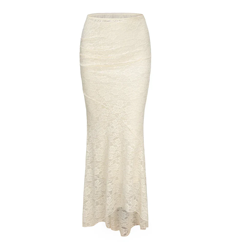 Lace UP CROP TOP and MAXI Skirt SET - Image 14