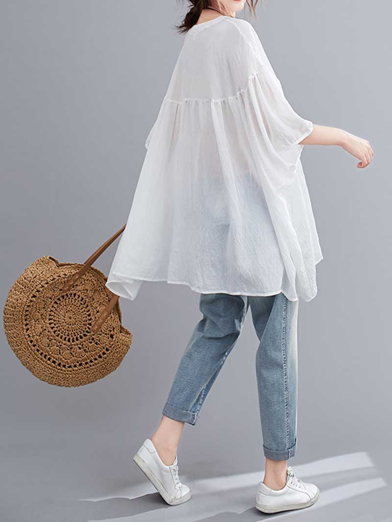 Endless Love Round Neck Cotton Top - Image 11