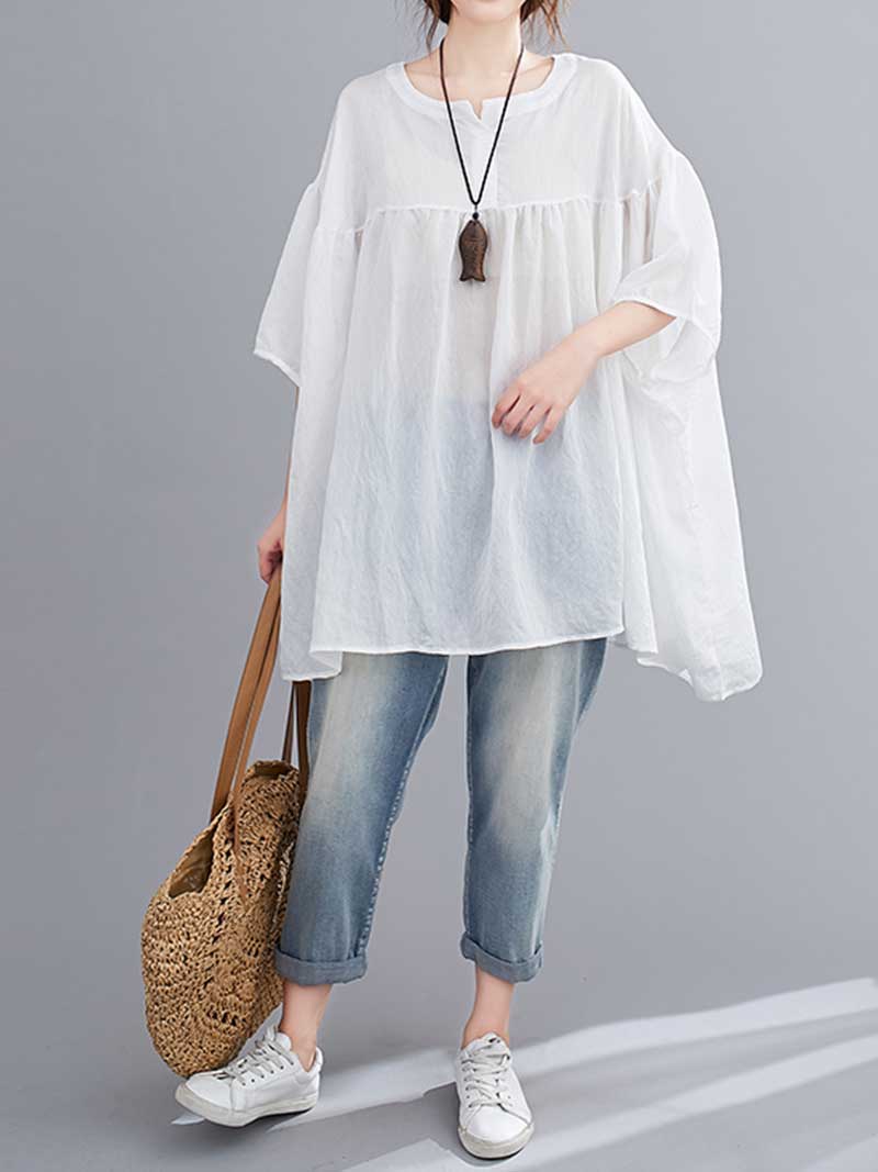Endless Love Round Neck Cotton Top - Image 8