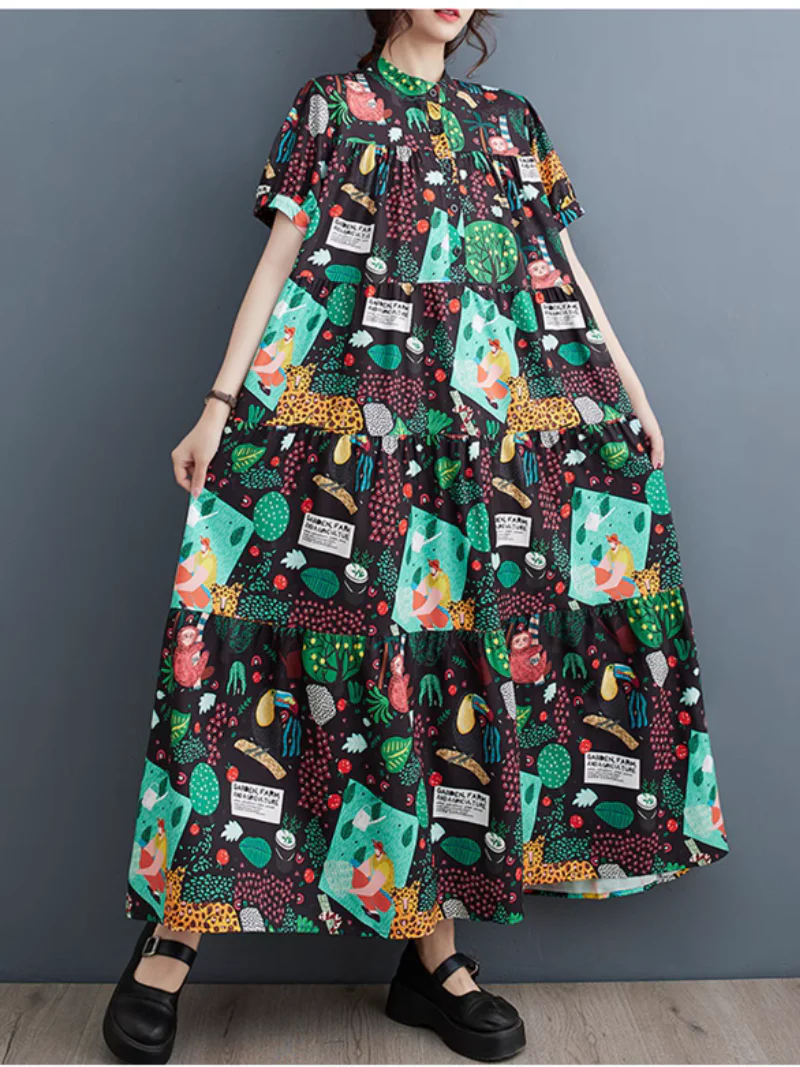 Everyone Love Short-Sleeved Maxi Dress