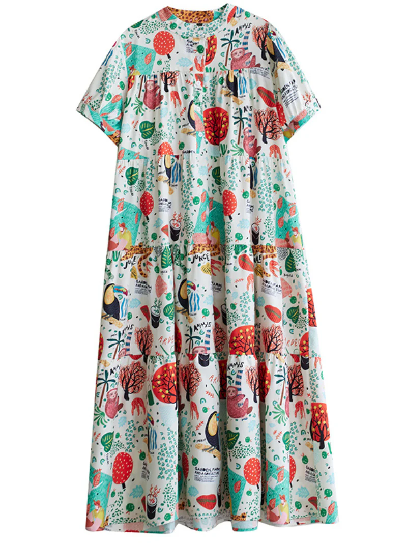 Everyone Love Short-Sleeved Maxi Dress - Image 4