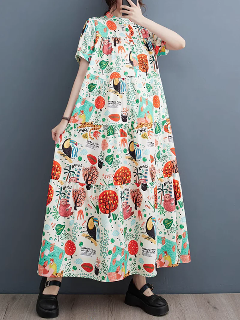 Everyone Love Short-Sleeved Maxi Dress - Image 5