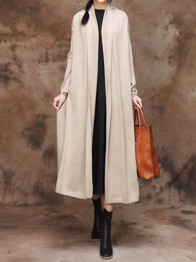 Everyday Luxury Side pocket Cardigan Coat - Image 6
