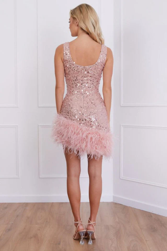Evie Pink Dress - Image 7