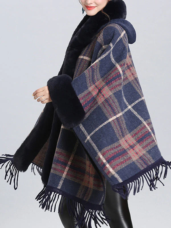 Extravagant Tassel Border Flully Neck Cape Cardigan - Image 12