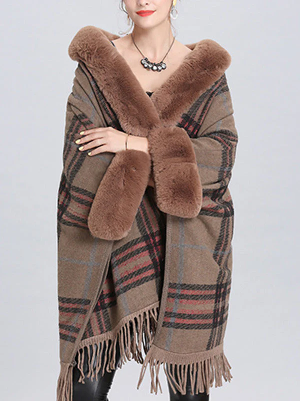Extravagant Tassel Border Flully Neck Cape Cardigan - Image 17