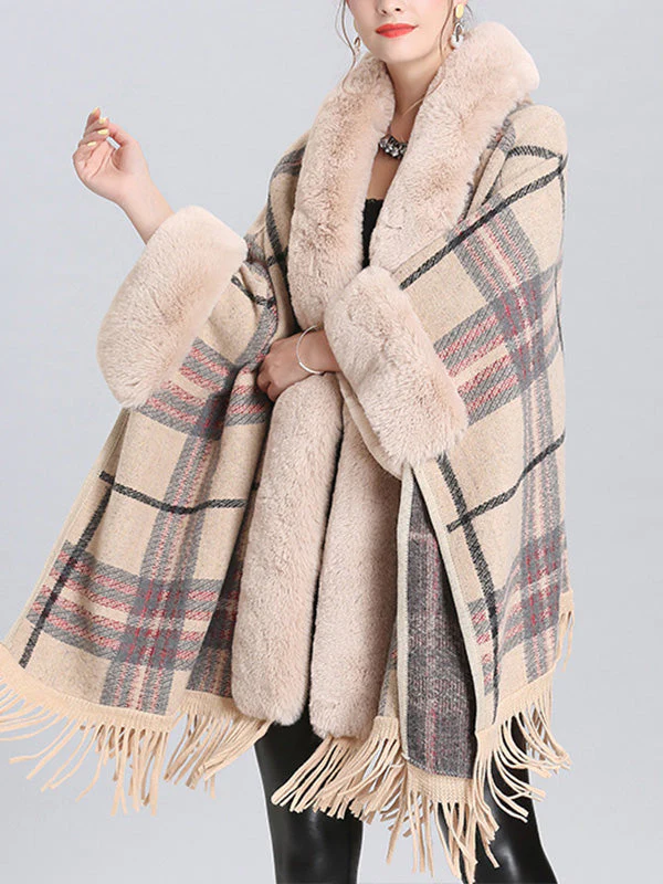 Extravagant Tassel Border Flully Neck Cape Cardigan - Image 5
