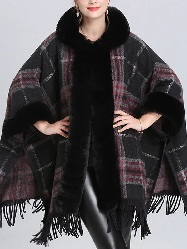 Extravagant Tassel Border Flully Neck Cape Cardigan - Image 8
