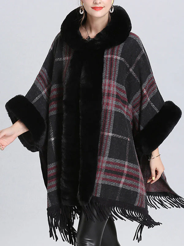 Extravagant Tassel Border Flully Neck Cape Cardigan - Image 9