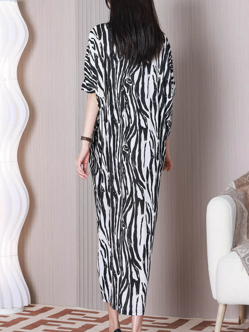 Feel Free Round Neck Loose Midi Dress - Image 7