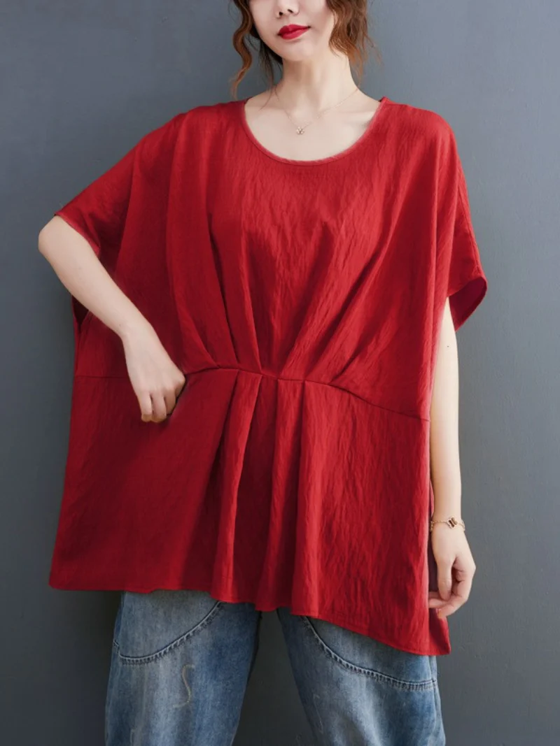 Feel The Heart Cotton Round Neck Top - Image 10