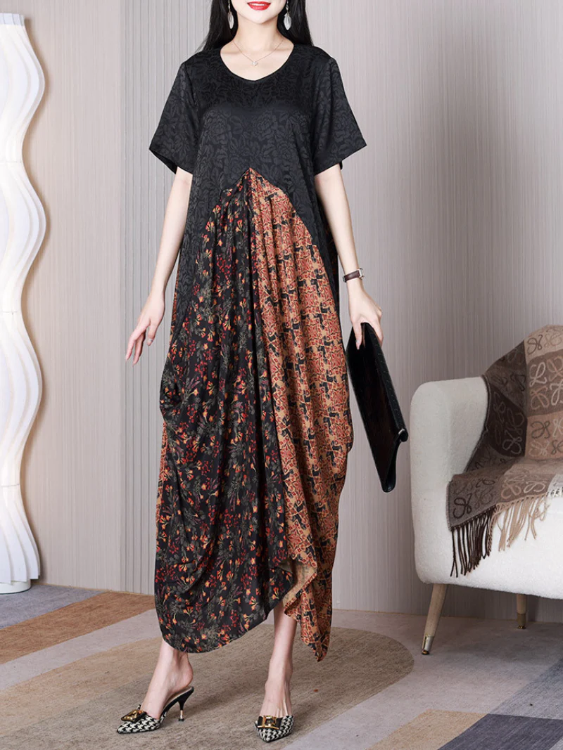 Find Your Way V-neck Middle Waist A-line Dress - Image 3