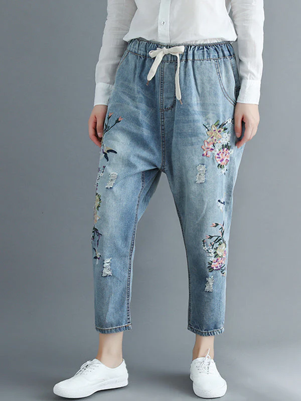 Comfy Floral Gun Pants - Image 4