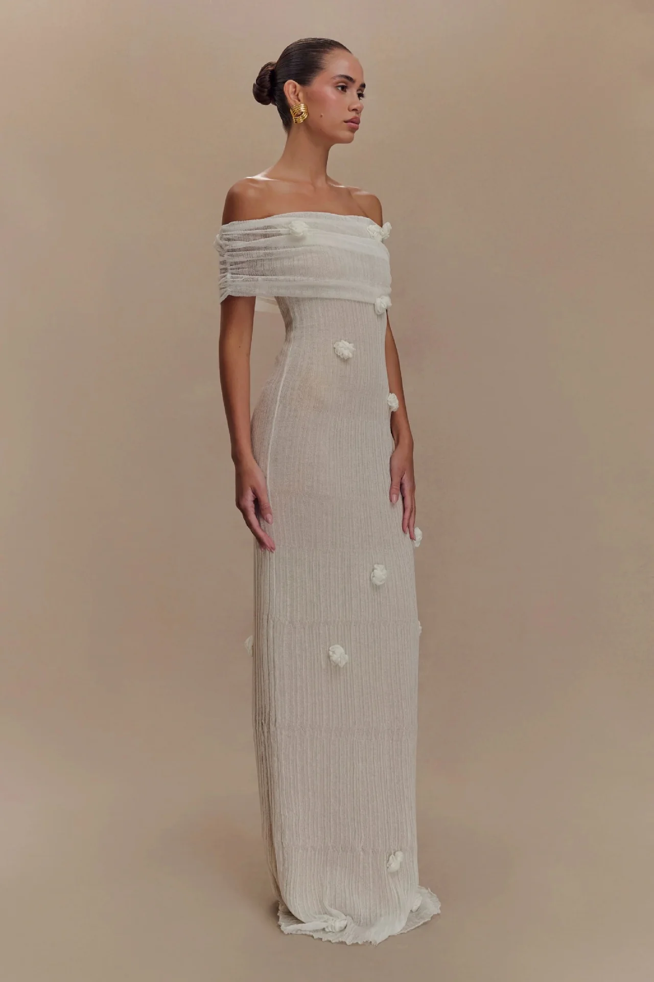 Floral One-Shoulder Midi Dress - Image 3
