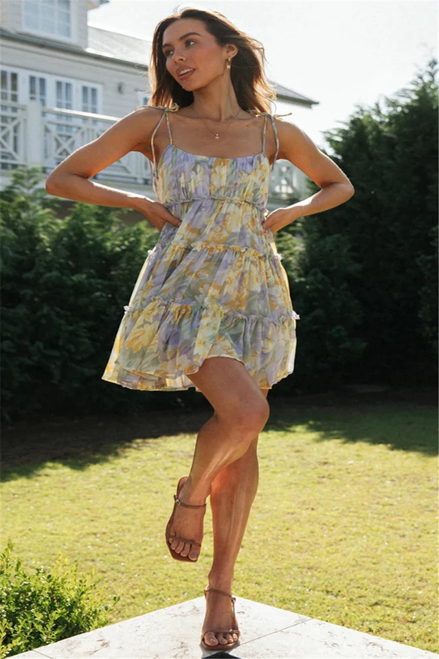 Floral Summer Boho Mini Dress - Image 17