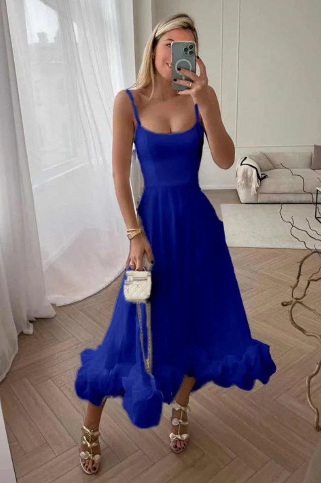 Flounce Bustier Midi Dress - Image 19