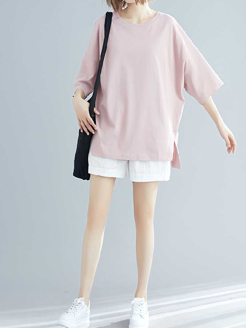 Foggy Day Round Neck Plain Top - Image 5