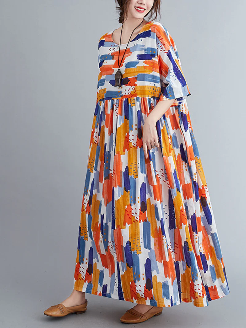 Forever In My Heart Cotton Smock Dress - Image 4