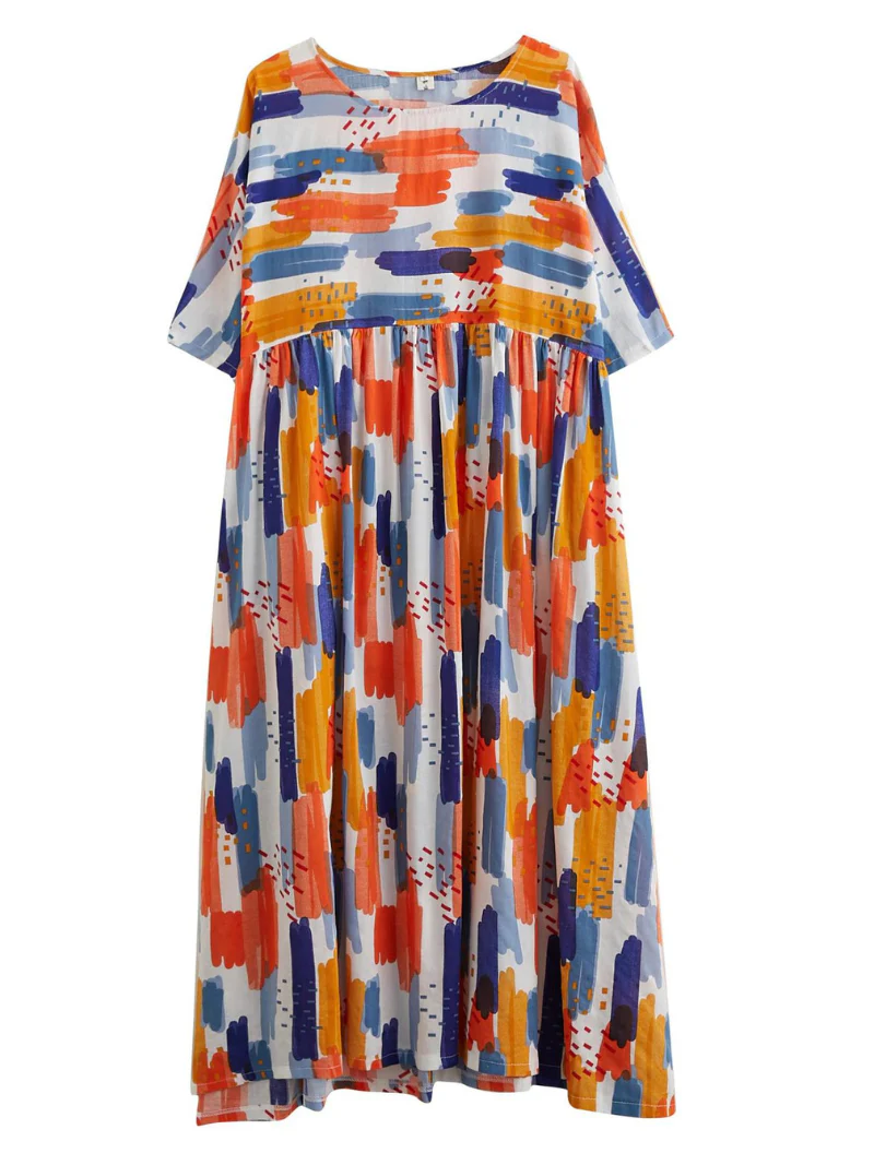 Forever In My Heart Cotton Smock Dress - Image 5