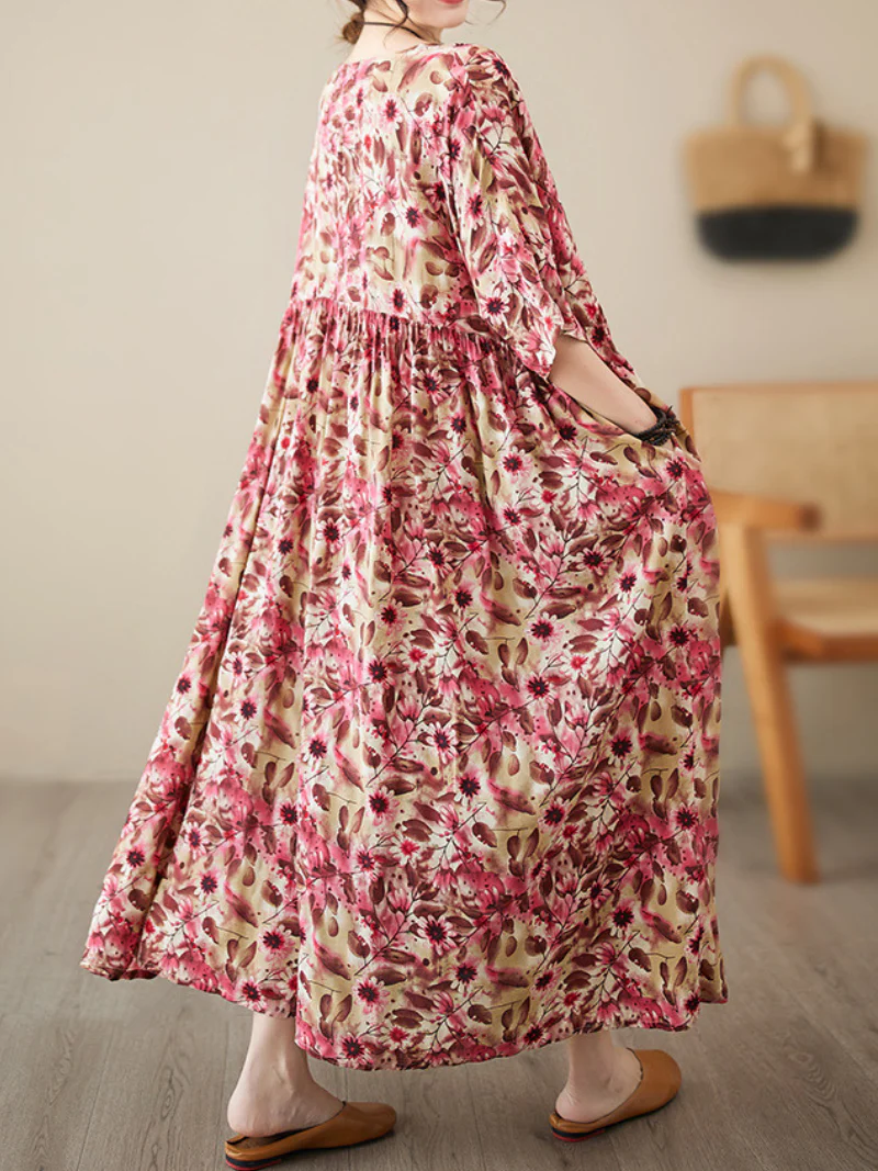 Giving Love Cotton Floral Smock Dress - Image 5